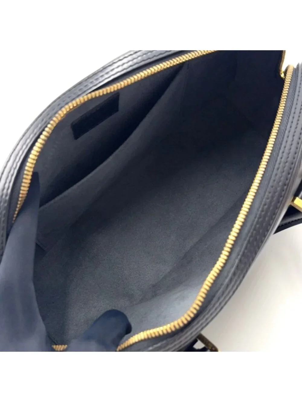 Louis Vuitton Jasmine Epi Noir Leather Black Handbag Gold